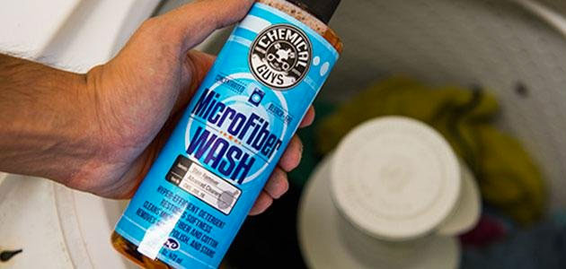 Add Microfiber Wash to Washing Machine to Clean Microfiber Towels after Washing Car