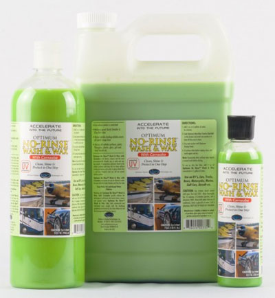 Optimum No Rinse Wash & Wax Products in 3 Sizes