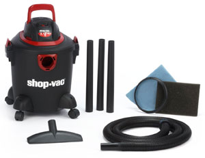 Shop Vac with Parts: how to clean car upholstery